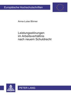 cover image of Leistungsstoerungen im Arbeitsverhaeltnis nach neuem Schuldrecht